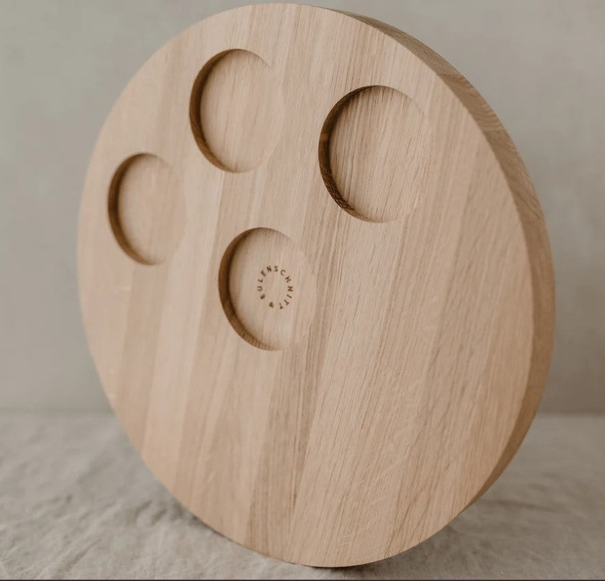 Eiken houten blokkaars houder